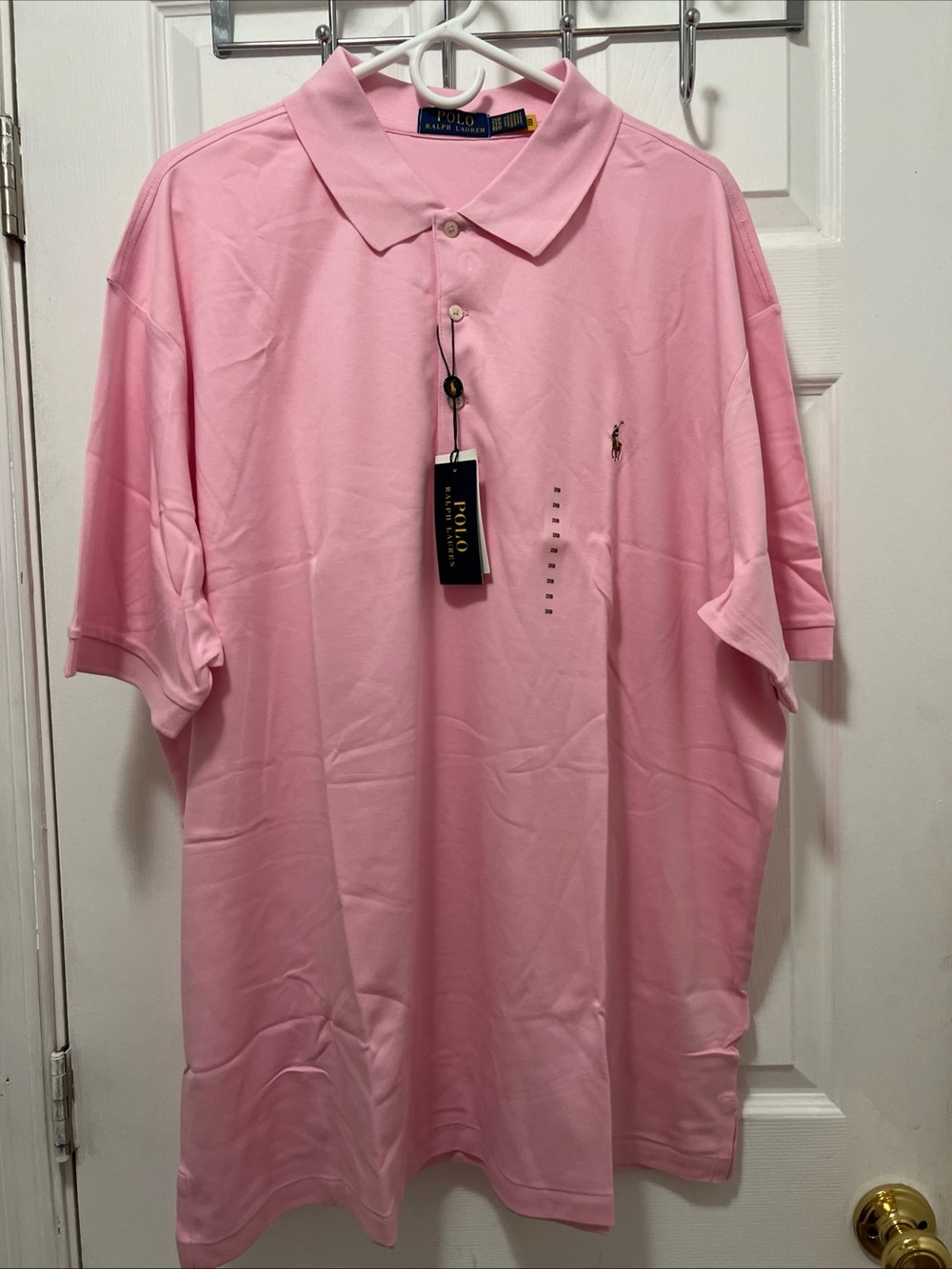 Polo Ralph Lauren Men's Polo Shirt Size 2XB Light Pink Classics Short Sleeve